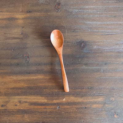 Wooden Dessert Spoon #E963