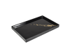 Vanity Tray Black with Gold Accent