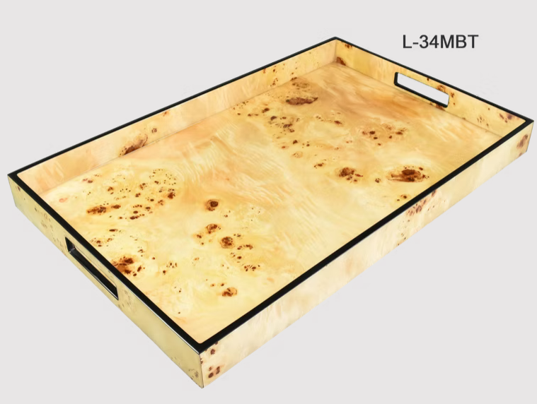 22" x 14" Breakfast Tray Maple Burl