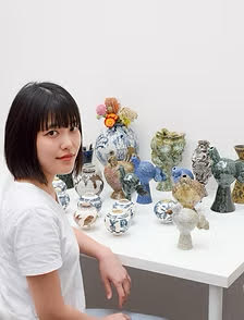 Abstract Garden mini pot #SR05