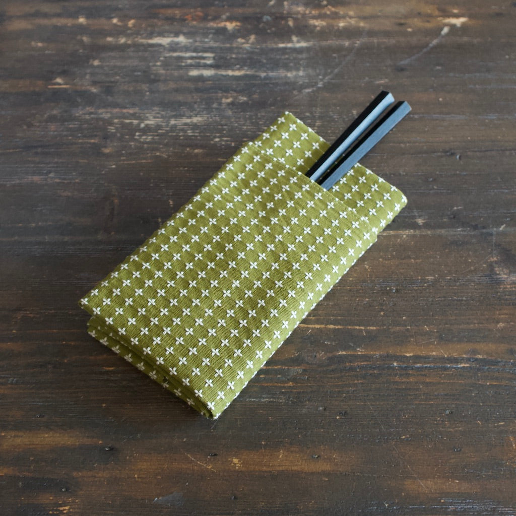 JUJISASHIKO Green Dinner Napkin