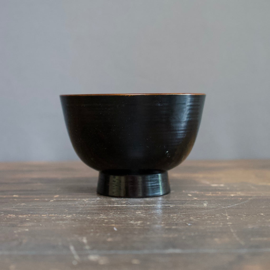 Lacquer Bowl Black #NN203 by Isaburo Kado