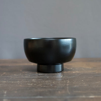 Lacquer Bowl Black #NN196 by Hiroaki Yazawa
