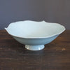 Blue Celadon Flower, Bird, and Rabbit Serving Bowl #KG13