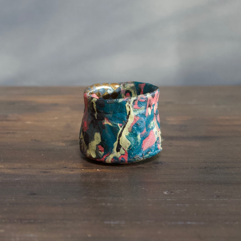 Rainbow Glaze Sake Set 1:2 #HT1