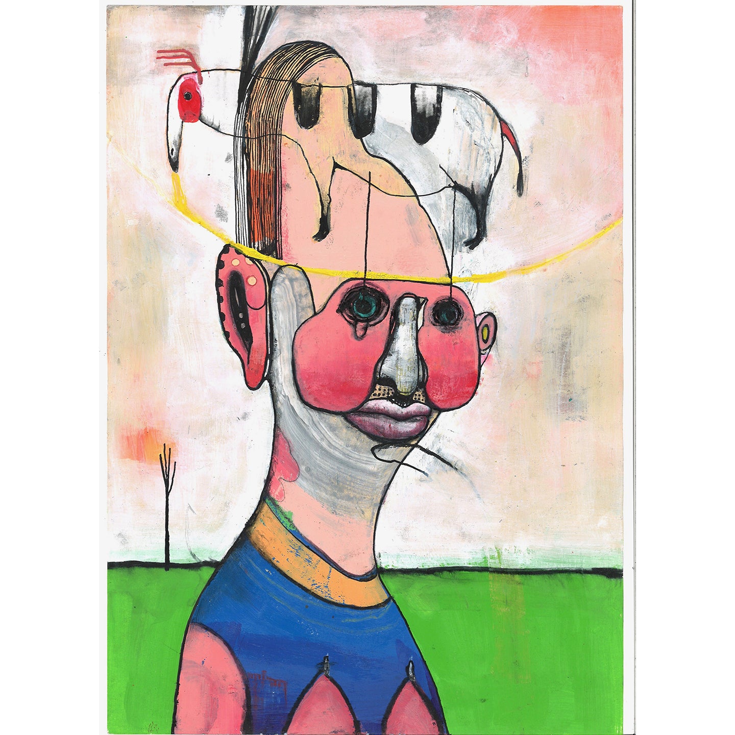 Mixed Media Painting #5 by Itaru Shimamura
