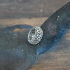 Puff Ring Carved Sterling Silver ##8115