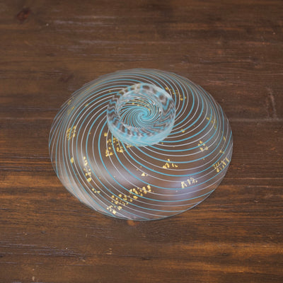 Swirl Plate w / Gold Leaf #MZ1178