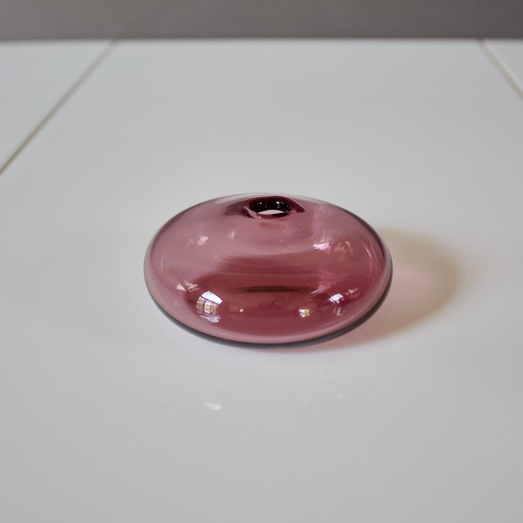 Wine Red Glass Bud Vases set of 5