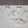 Clear Glass Bud Vases set of 5