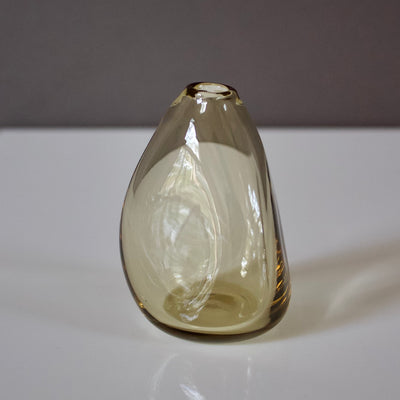 Tan Glass Bud Vases set of 5