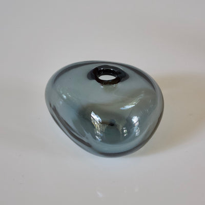 Indigo Blue Glass Bud Vases set of 5