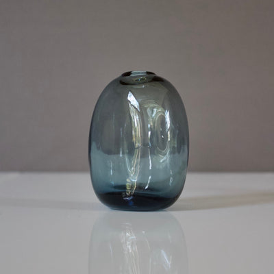 Indigo Blue Glass Bud Vases set of 5