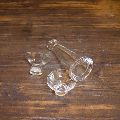 Clear Glass Sake Set 1:2＃EDO17