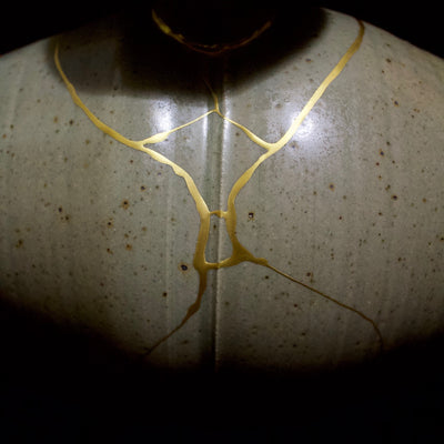 KINTSUGI Flower Vase KARATSU Style