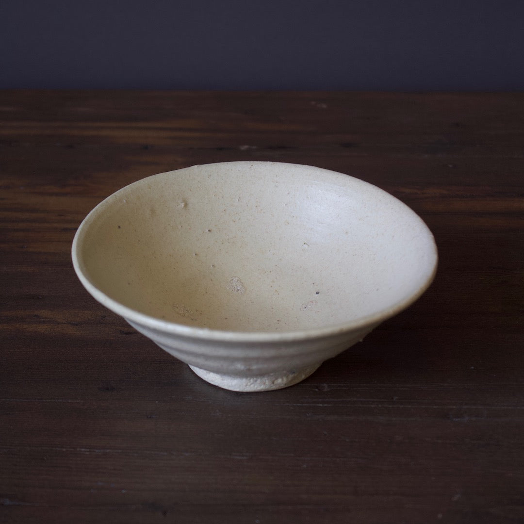 White Summer Tea Ceremony Bowl #78 - Sara Japanese Pottery