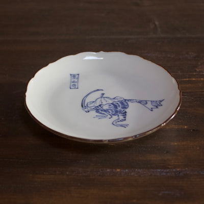 CHOJYU-GIGA Soy Plate "Lotus Hat" #B
