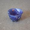 Frosted Glass Sake Cup #7012 Navy Blue