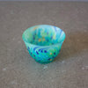 Frosted Glass Sake Cup #7013 Green