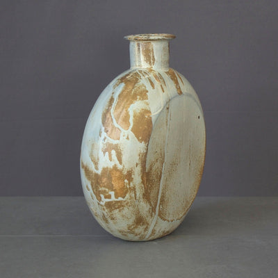 Wood Fired Pilgrim Flask Vase #SJ87
