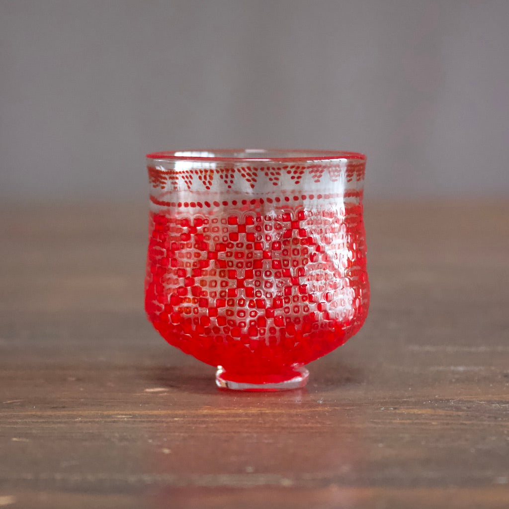Red Murrini GUINOMI Sake Cup #F44
