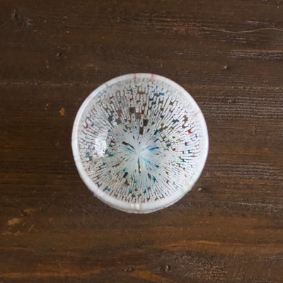 White Murrini GUINOMI Sake Cup#F41