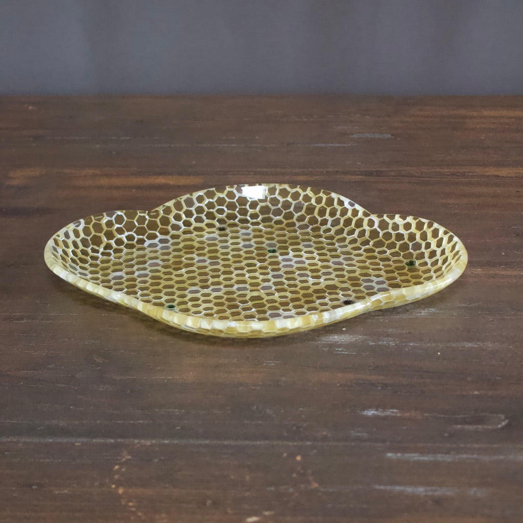 Murrini Honeycomb Plate #F29