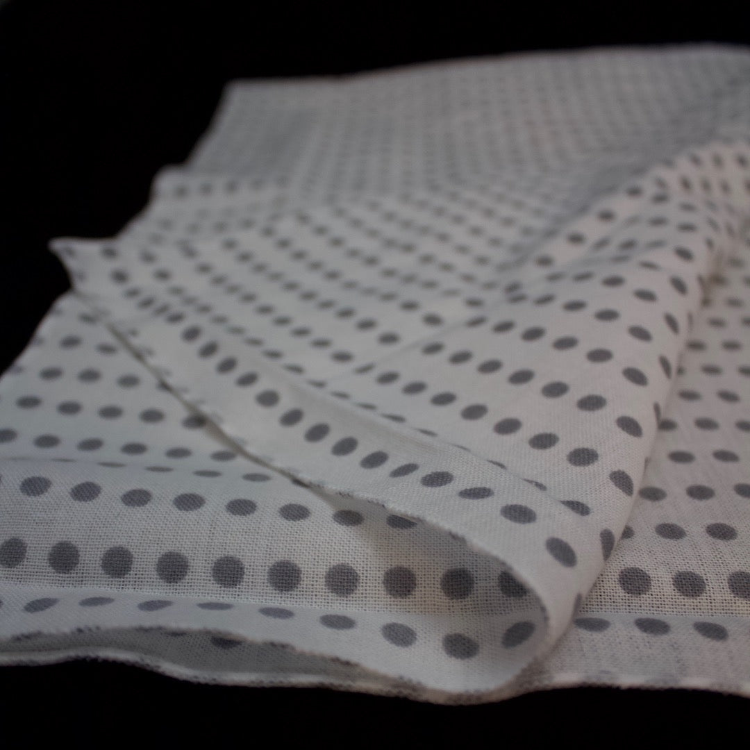 Gray Polka Dots TENUGUI Dish Cloth