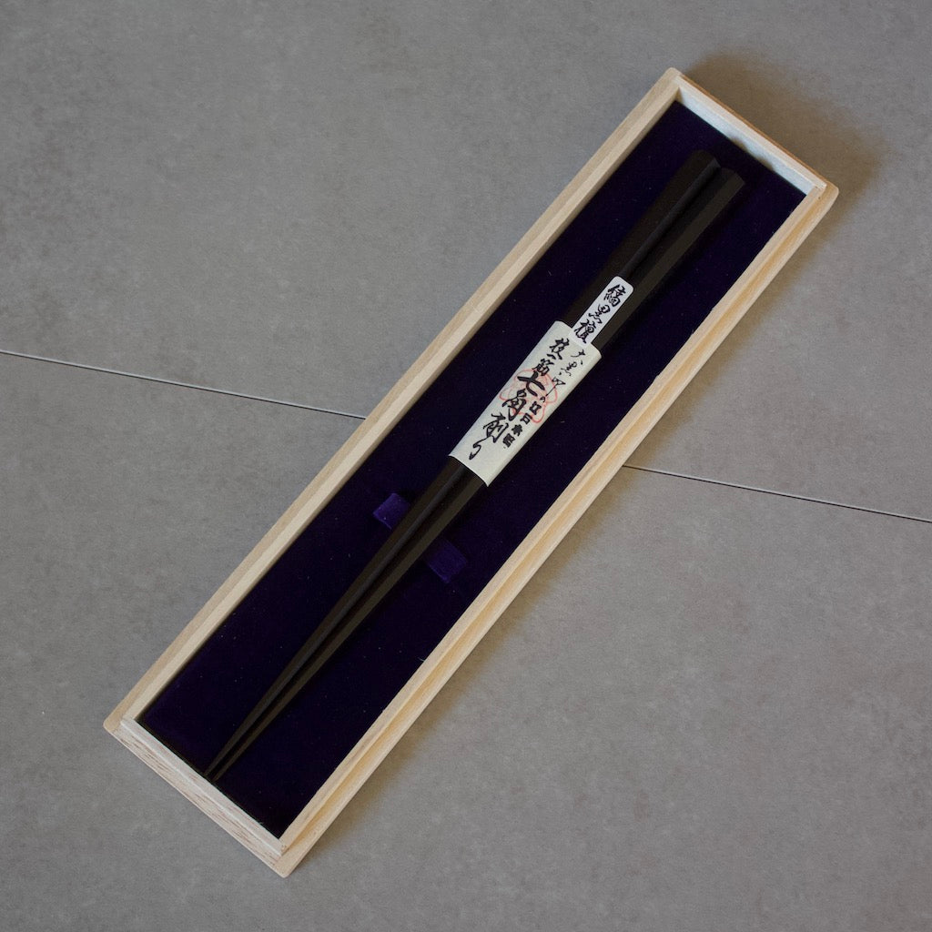 Best Ebony Heptagon Chopsticks Sara Japanese Pottery