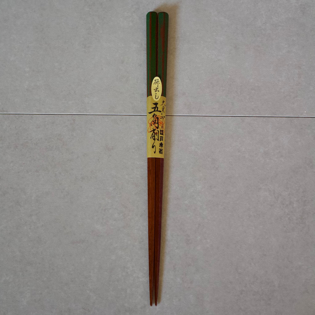 Pentagon Green Chopsticks