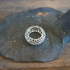 Puff Ring Carved Sterling Silver ##8115